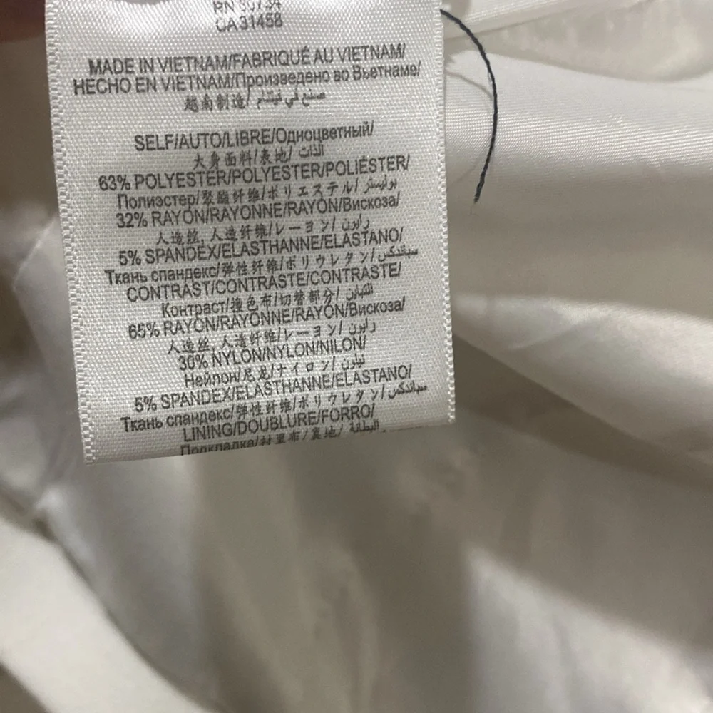 BCBG Maxazria White Aubree White Draped Blazer - Picture 3 of 10